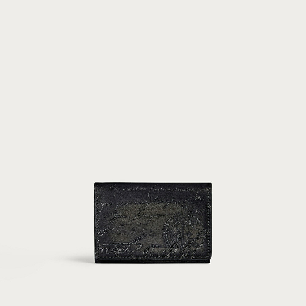 ベルルッティ Berluti インブイア 下げ翼 歌留多保持者【nero grigio 】【貨物輸送無料】【定まり品】