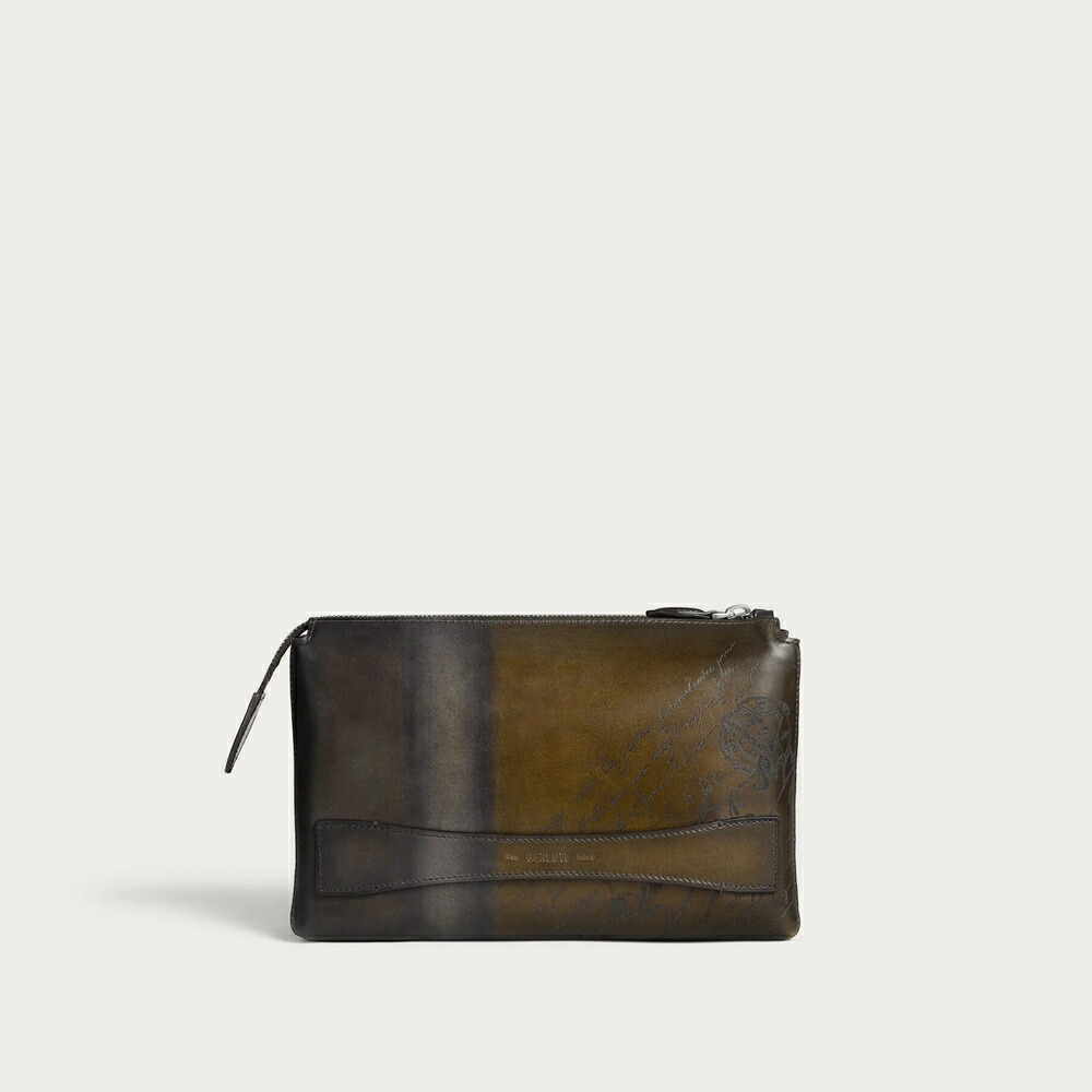 ベルルッティ Berluti テルシオ ジップポーチ【crepusculo 】【貨物輸送無料】【置き目品】