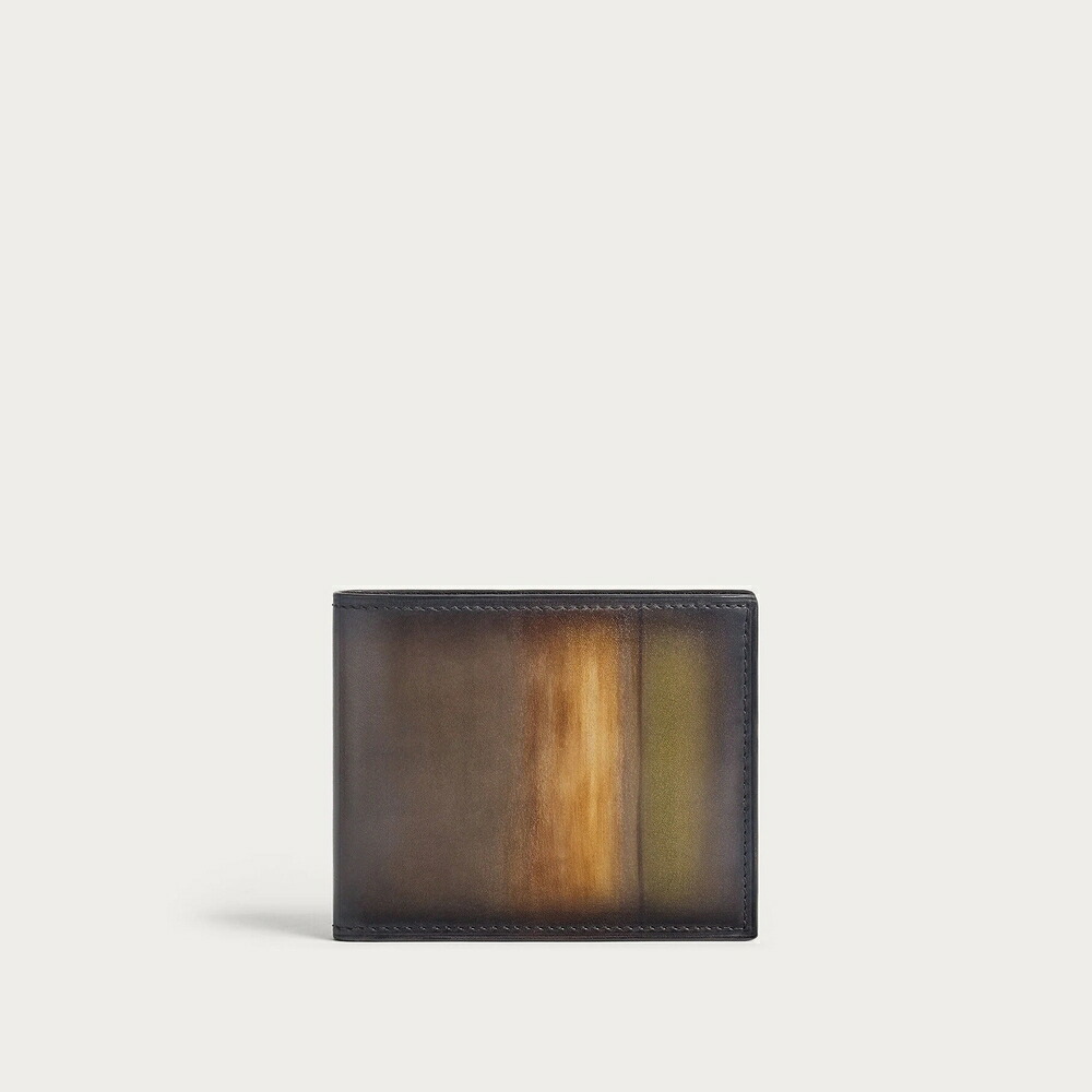 ベルルッティ Berluti マコレ か細い 下げ翼 コンパクトウォレット 札入れ【alba 】【貨物輸送無料】【置き目品】