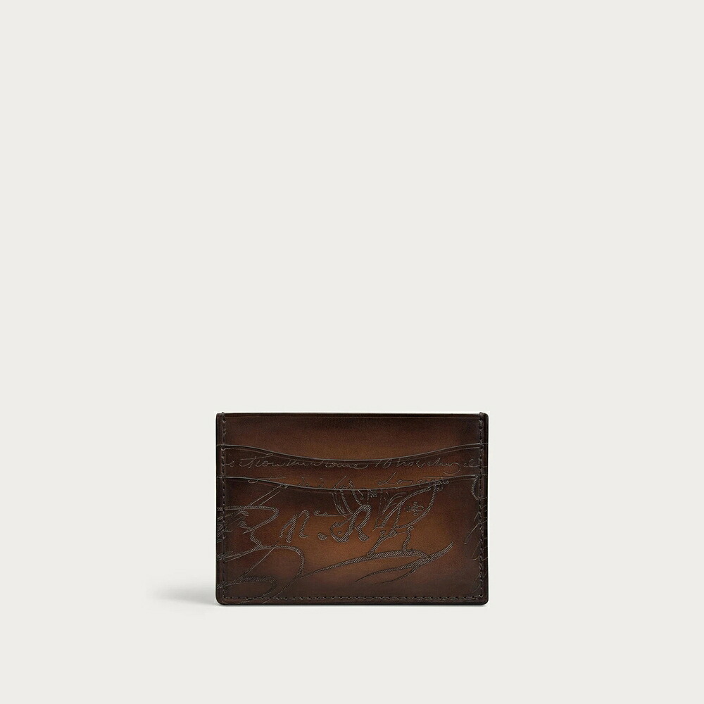 ベルルッティ Berluti バンブー 歌留多保持者【cacao intenso 】【貨物輸送無料】【置き目品】