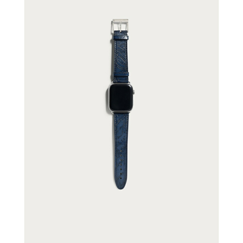 ベルルッティ Berluti アップル ウォッチ ブレスレット【nero blu 】【送料無料】【正規品】
