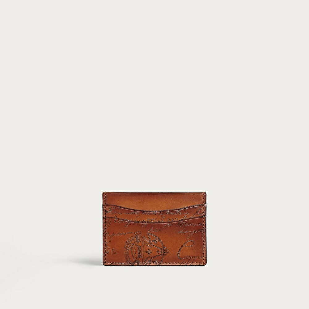 ベルルッティ Berluti バンブー 歌留多保持者【arancio vermiglio 】【貨物輸送無料】【置き目品】