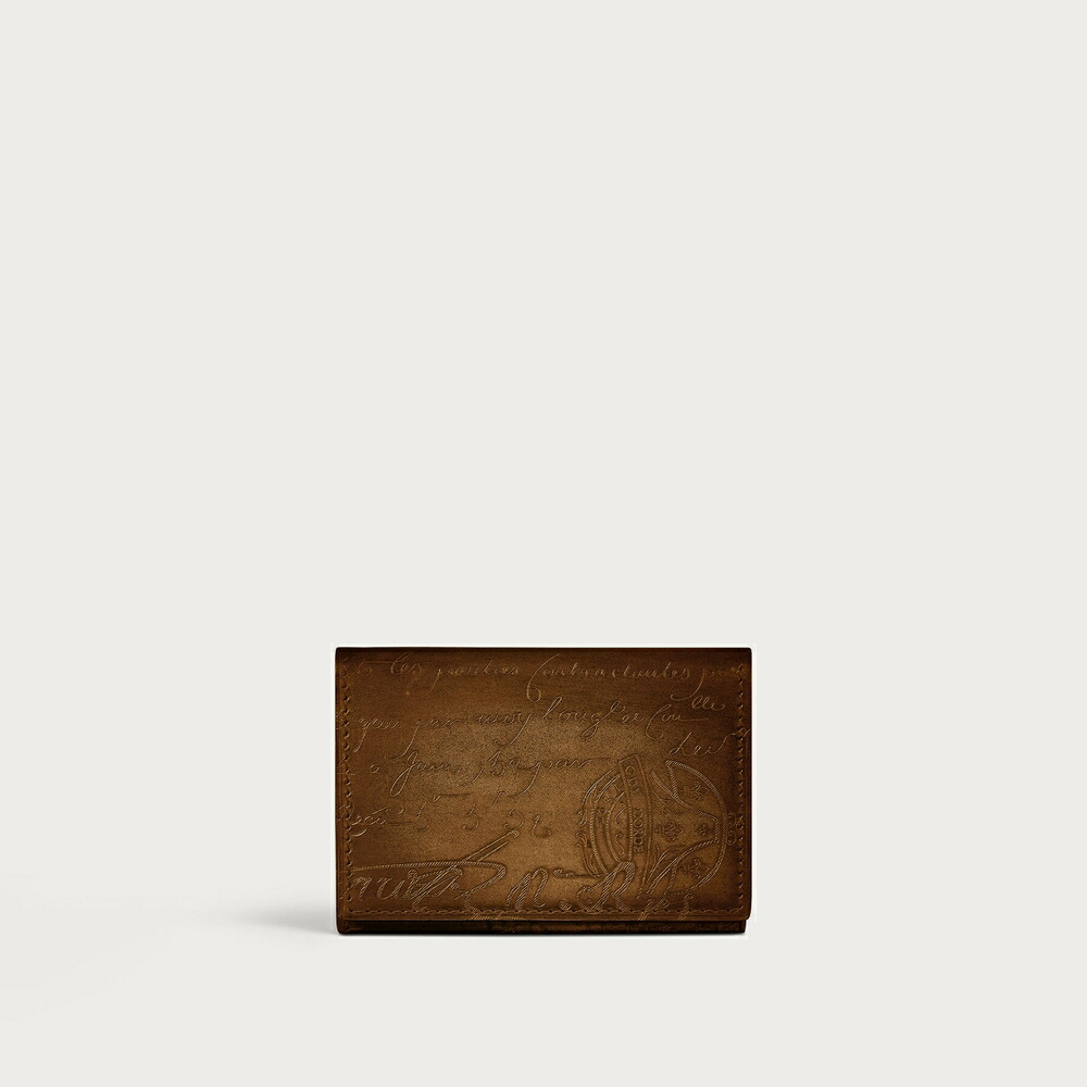 ベルルッティ Berluti インブイア 下げ翼 歌留多保持者【cacao intenso 】【貨物輸送無料】【定まり品】