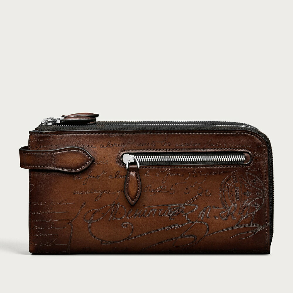 ベルルッティ Berluti ティリワ ジップポーチ【cacao intenso 】【貨物輸送無料】【定まり品】