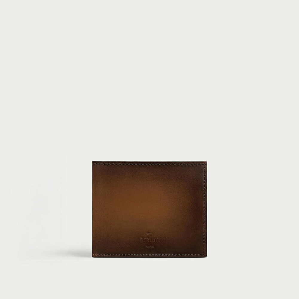 ベルルッティ Berluti マコレ か細い 下げ翼 コンパクトウォレット 金入れ【cacao intenso 】【貨物輸送無料】【定め事品】