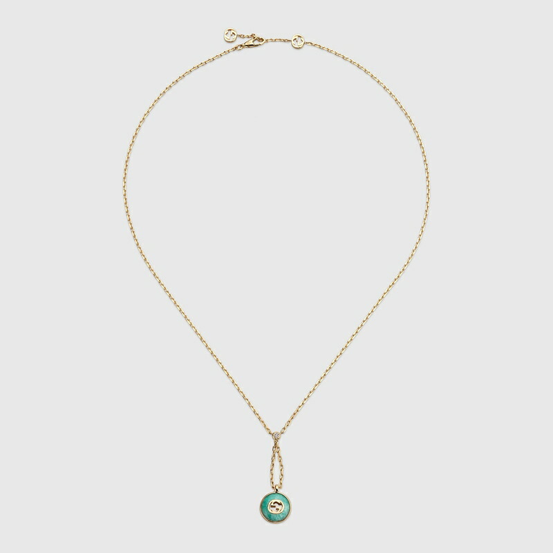 グッチ GUCCI レディース インターロッキング 18K ペンダント ネックレス【送料無料】【正規品】