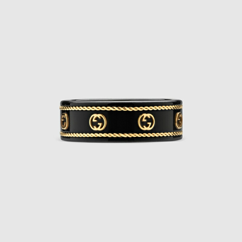 グッチ GUCCI レディース アイコン イエローゴールド インターロッキングG リング【18K イエローゴールド 】【送料無料】【正規品】