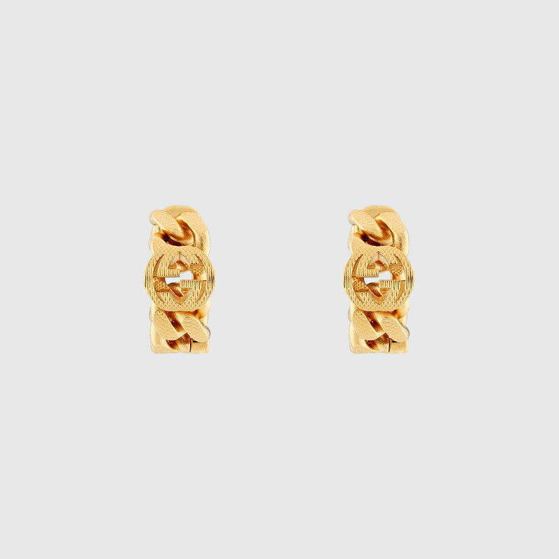 グッチ GUCCI レディース インターロッキング フープピアス【送料無料】【正規品】|ブランドバッグ・雑貨CELEBRITY