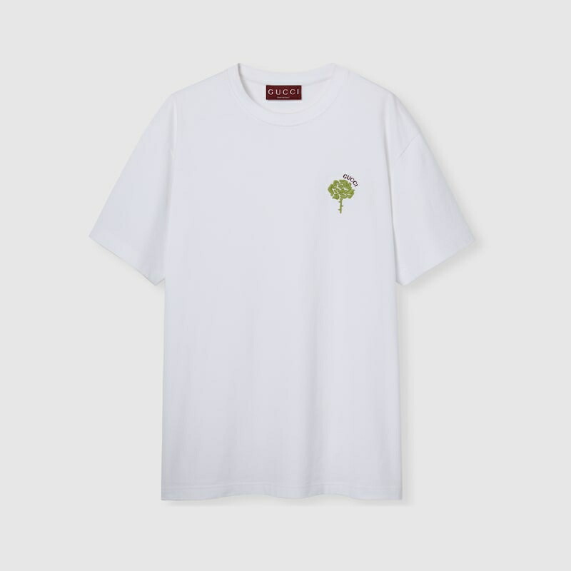 【ラスト1】GUCCI ロゴ ジャージー Tシャツ Mのみ 788093_XJGL6_1082_001_100_0000