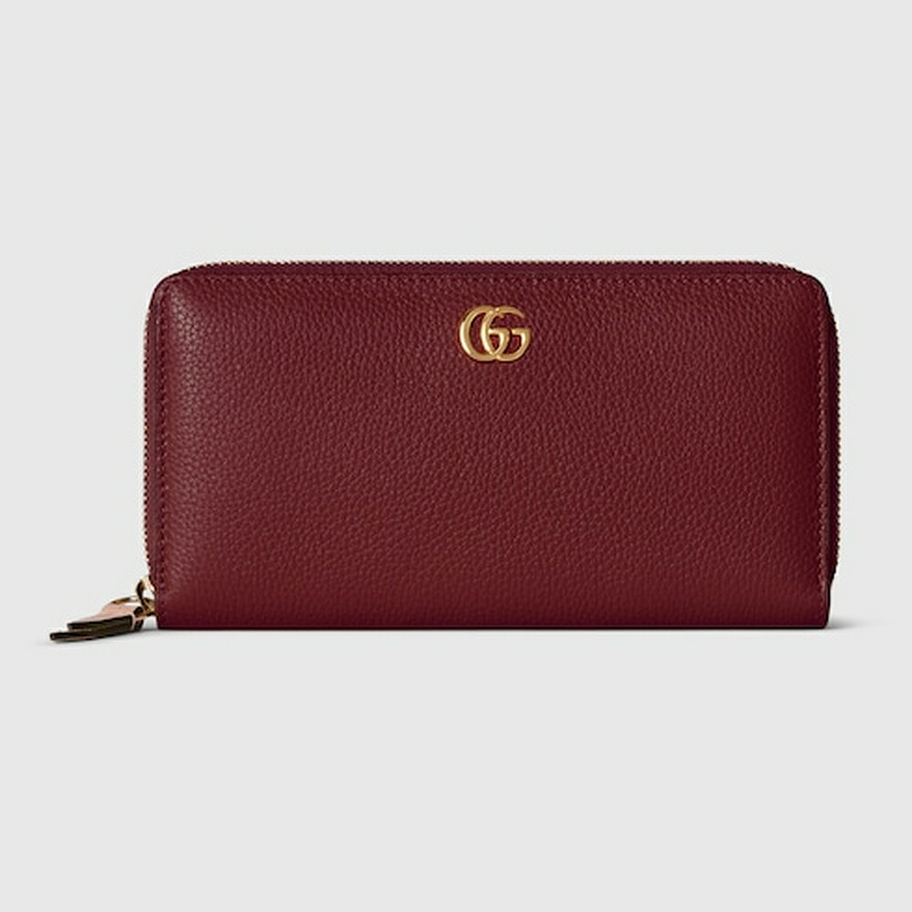 グッチ GUCCI レディース ダブルG バイカラー ジップアラウンドウォレット 財布【グッチ ロッソ アンコーラ＆ピンク レザー 】【送料無料】【正規品】