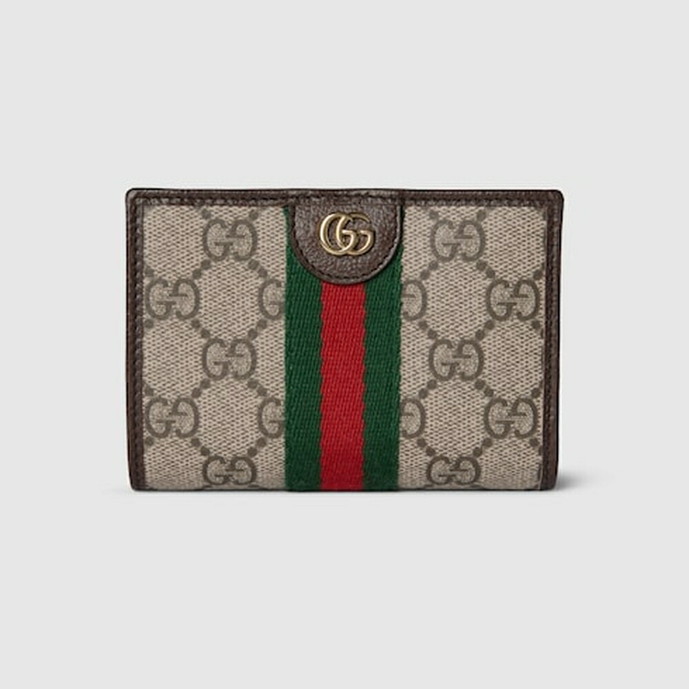 グッチ GUCCI レディース オフィディア スモールウォレット 財布【ベージュ＆ブラウン GGスプリーム 】【送料無料】【正規品】