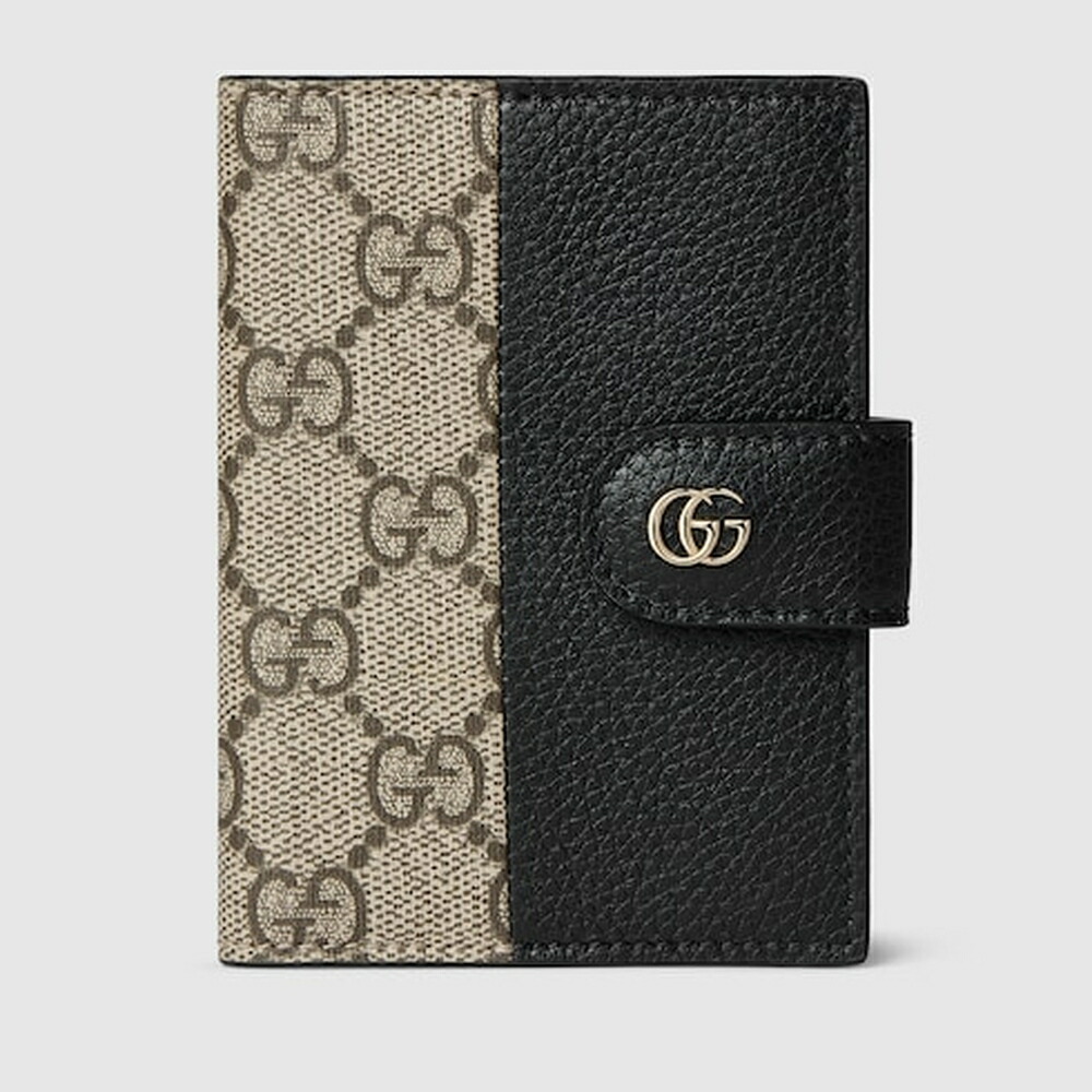 グッチ GUCCI レディース ダブルG バイ色合い 歌留多容れもの【黒いこと なめし革 】【貨物輸送無料】【定まり品】