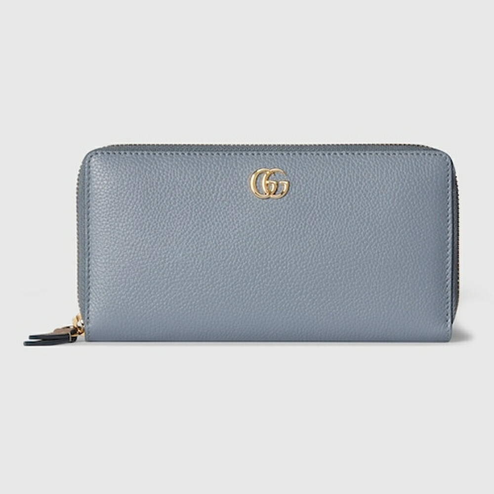 グッチ GUCCI レディース ダブルG バイカラー ジップアラウンドウォレット 財布【ライトブルー&ベージュ レザー 】【送料無料】【正規品】|ブランドバッグ・雑貨CELEBRITY