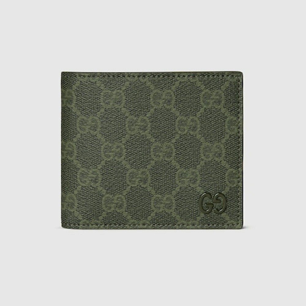 グッチ GUCCI メンズ GGコインウォレット 紙入れ【フォレストグリーン GGお定まり 布切れ 】【貨物輸送無料】【置き目品】