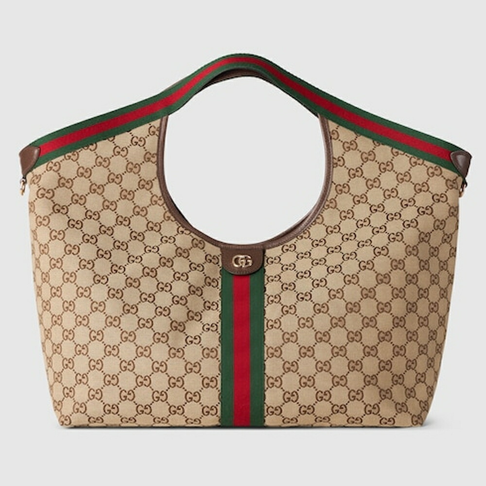 グッチ GUCCI レディース ジリオ ラージ トートバッグ【ベージュ&ブラウン GGキャンバス 】【送料無料】【正規品】