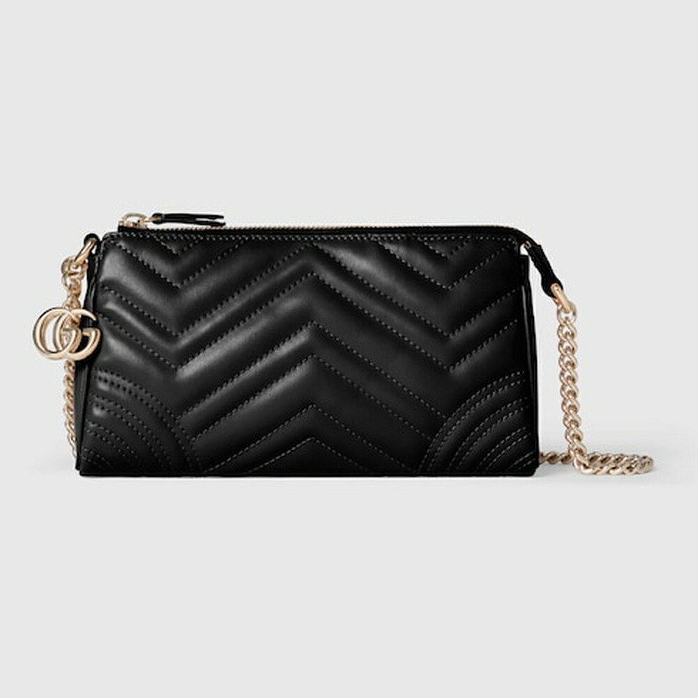 グッチ GUCCI レディース GGマーモント スモール ショルダーバッグ【ブラック レザー 】【送料無料】【正規品】