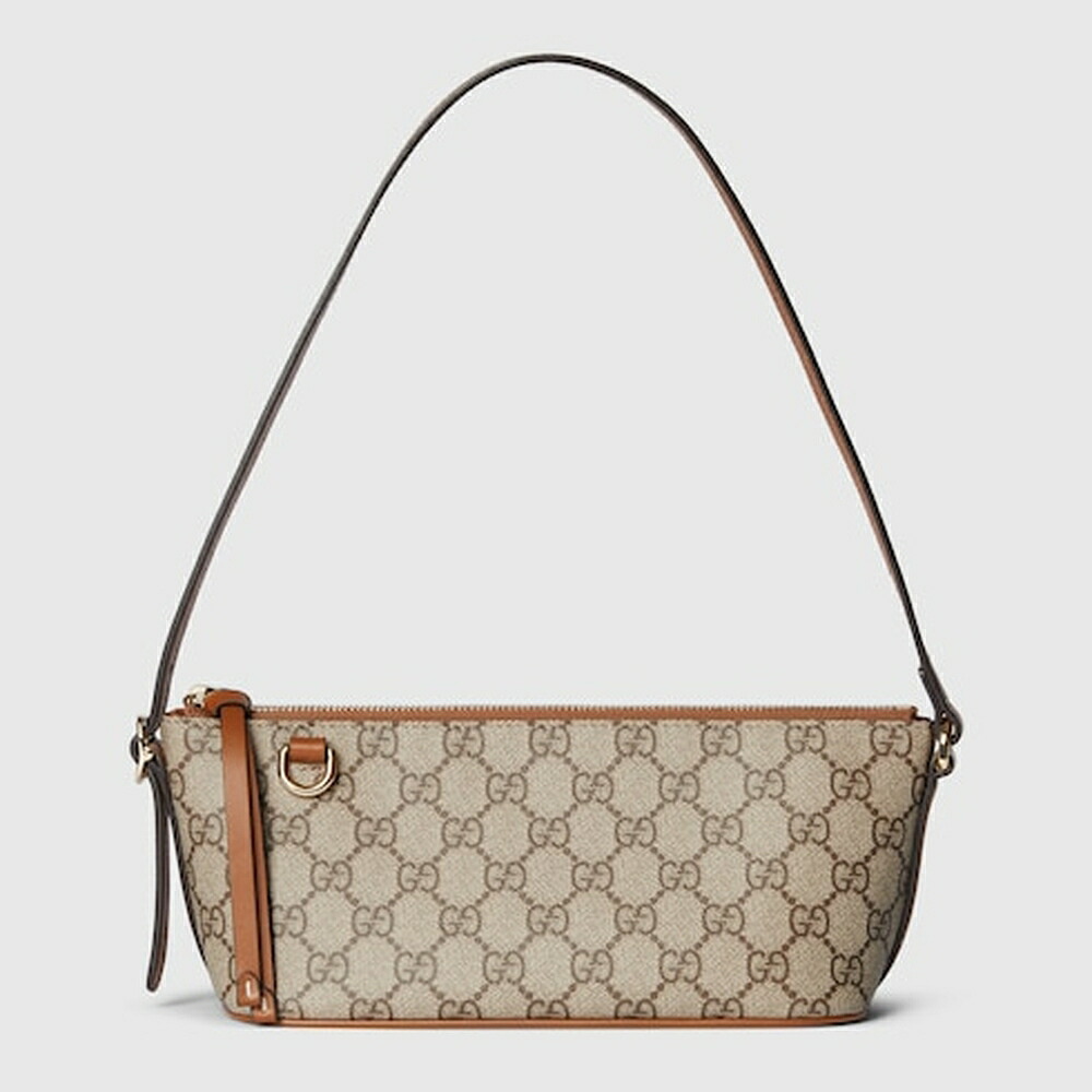 グッチ GUCCI レディース GGエンブレム スモール ショルダーバッグ【ベージュ＆ダークブラウン ファブリック 】【送料無料】【正規品】