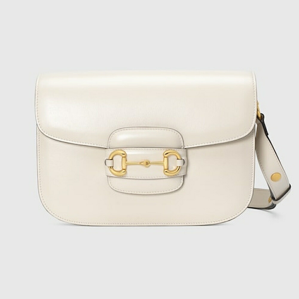 グッチ GUCCI レディース ホースビット 1955 ミディアム ショルダーバッグ【ホワイト レザー 】【送料無料】【正規品】