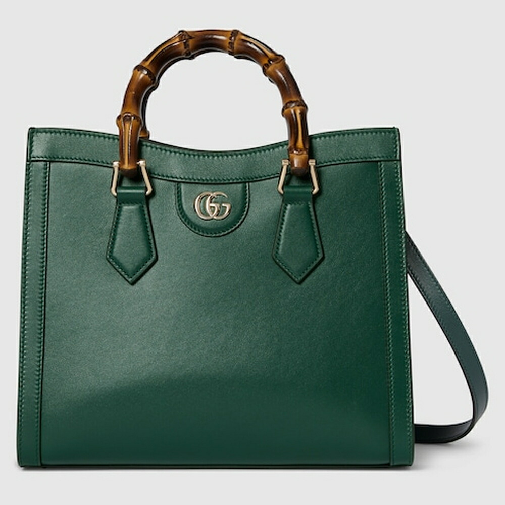 グッチ GUCCI レディース ダイアナ 並み並み トートバッグ【緑であること なめし革 】【貨物輸送無料】【定まり品】