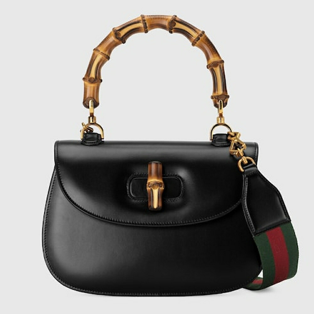グッチ GUCCI レディース バンブー 1947 ミディアムバッグ【ブラック レザー 】【送料無料】【正規品】｜ブランドバッグ・雑貨CELEBRITY