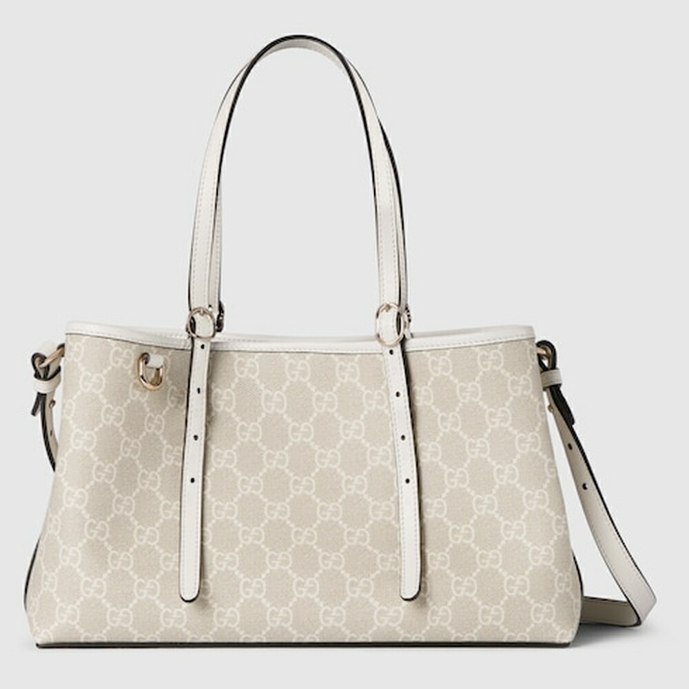 グッチ GUCCI レディース GG表象 並み並み トートバッグ【ベージュ＆白いこと 布切れ 】【貨物輸送無料】【定め事品】