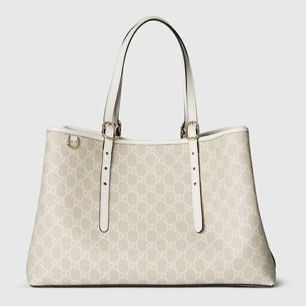 グッチ GUCCI レディース GG表象 ラージ トートバッグ【ベージュ＆白いこと 布切れ 】【貨物輸送無料】【定め事品】