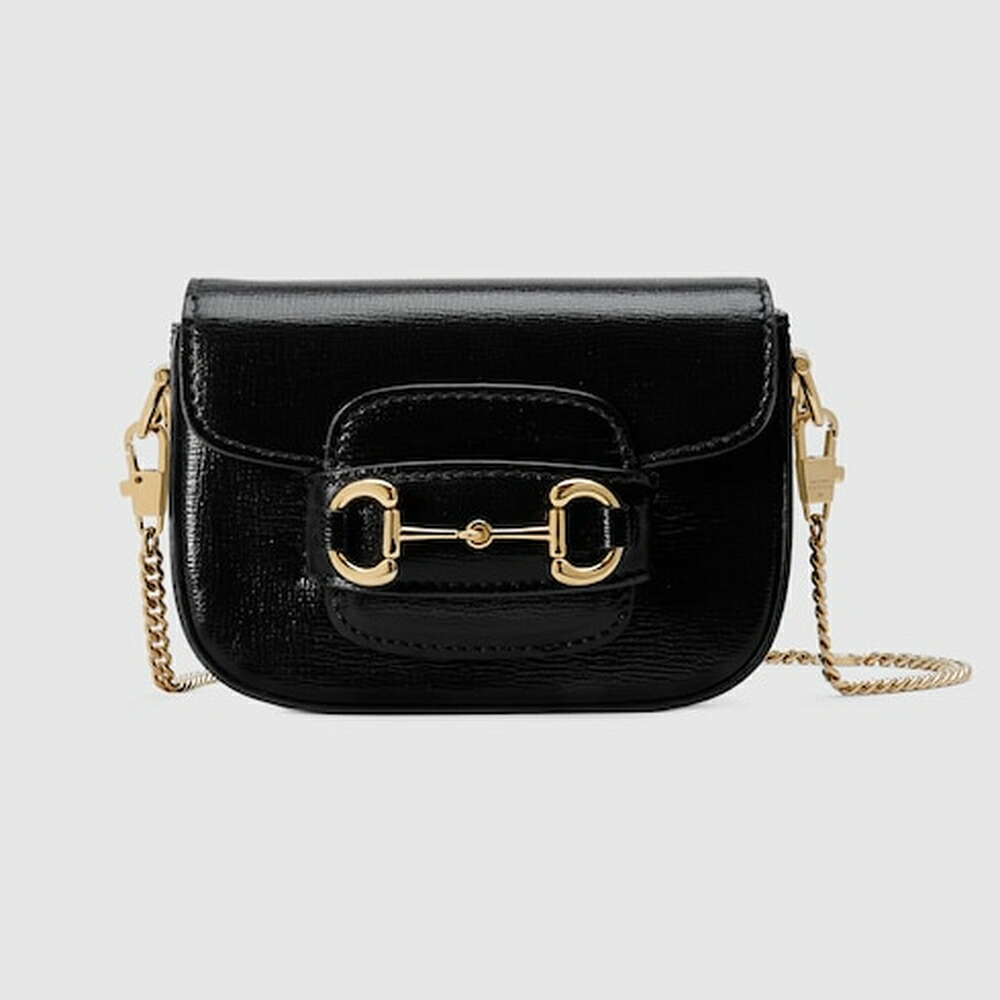グッチ GUCCI レディース ホースビット 1955 ナノバッグ【ブラック レザー 】【送料無料】【正規品】
