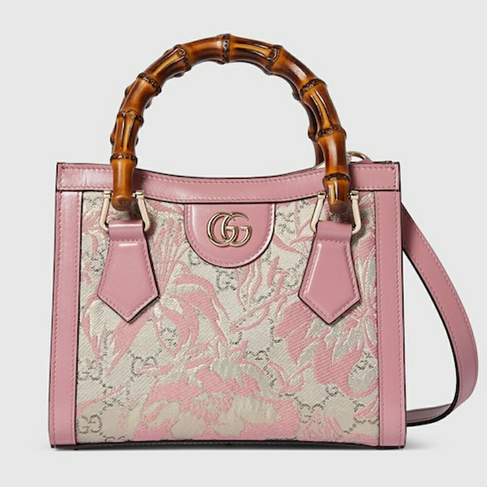 グッチ GUCCI レディース ダイアナ スモール トートバッグ【ライトピンク＆ベージュ ファブリック 】【送料無料】【正規品】