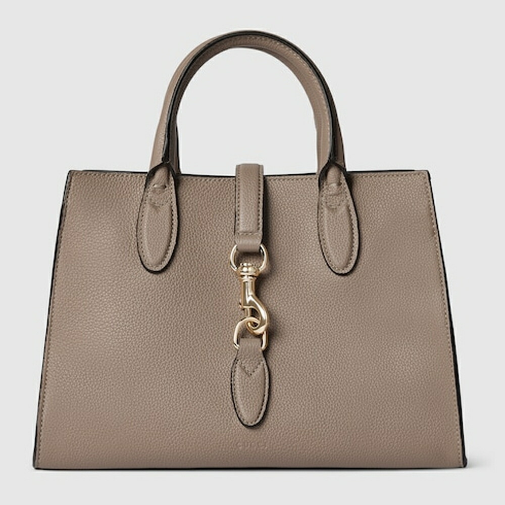 グッチ GUCCI レディース 引っ掛かり クロージャー付き添い人 並み並み トートバッグ【トープ なめし革 】【貨物輸送無料】【定め事品】