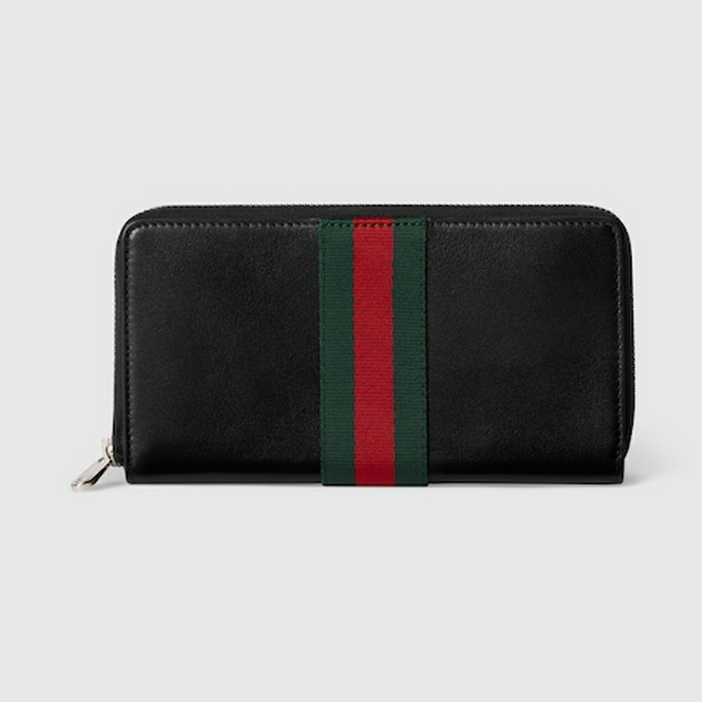 グッチ GUCCI メンズ ウェッブ 縞模様 目立った特徴 ジップアラウンドウォレット 金入れ【貨物輸送無料】【定め事品】