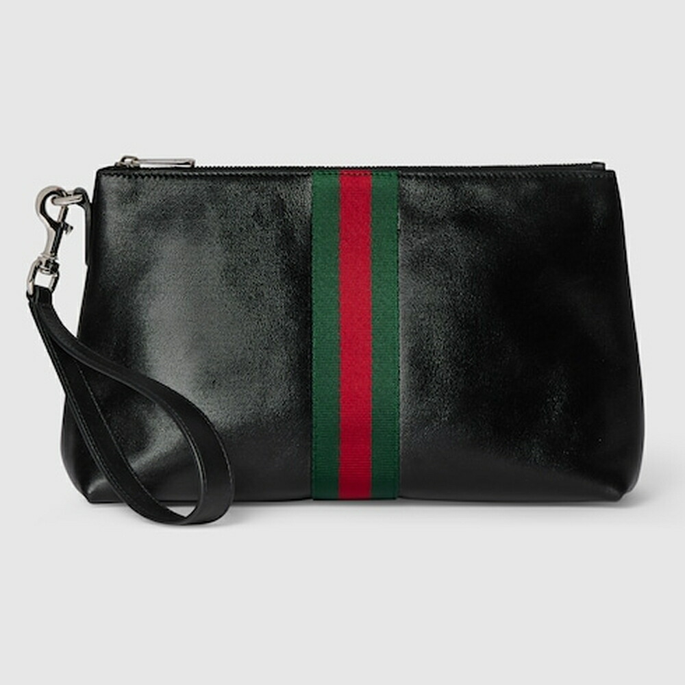 グッチ GUCCI メンズ ウェブ トレードマーク スモール ポーチ【送料無料】【正規品】