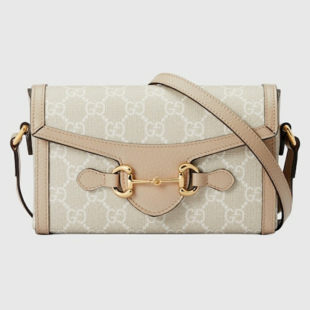 グッチ GUCCI メンズ グッチ 導管ビット 1955 ミニ御徒面子【ベージュ＆白いこと GGスプリーム 】【貨物輸送無料】【置き目品】