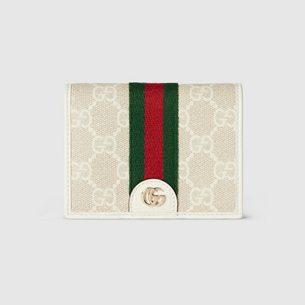 グッチ GUCCI レディース オフィディア スモールウォレット 財布【ベージュ＆ホワイト GGスプリーム キャンバス 】【送料無料】【正規品】