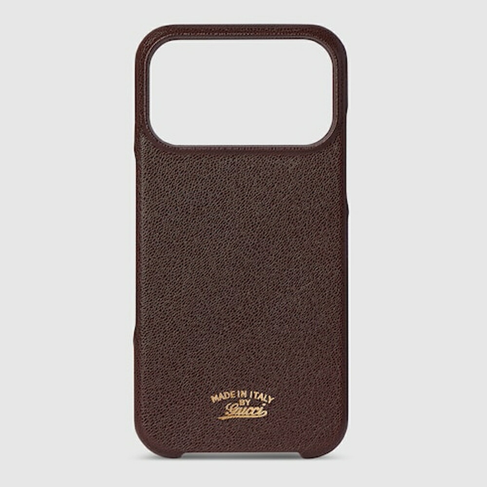 グッチ GUCCI レディース iPhone 17 Pro Max ケース【ダークブラウン レザー 】【送料無料】【正規品】