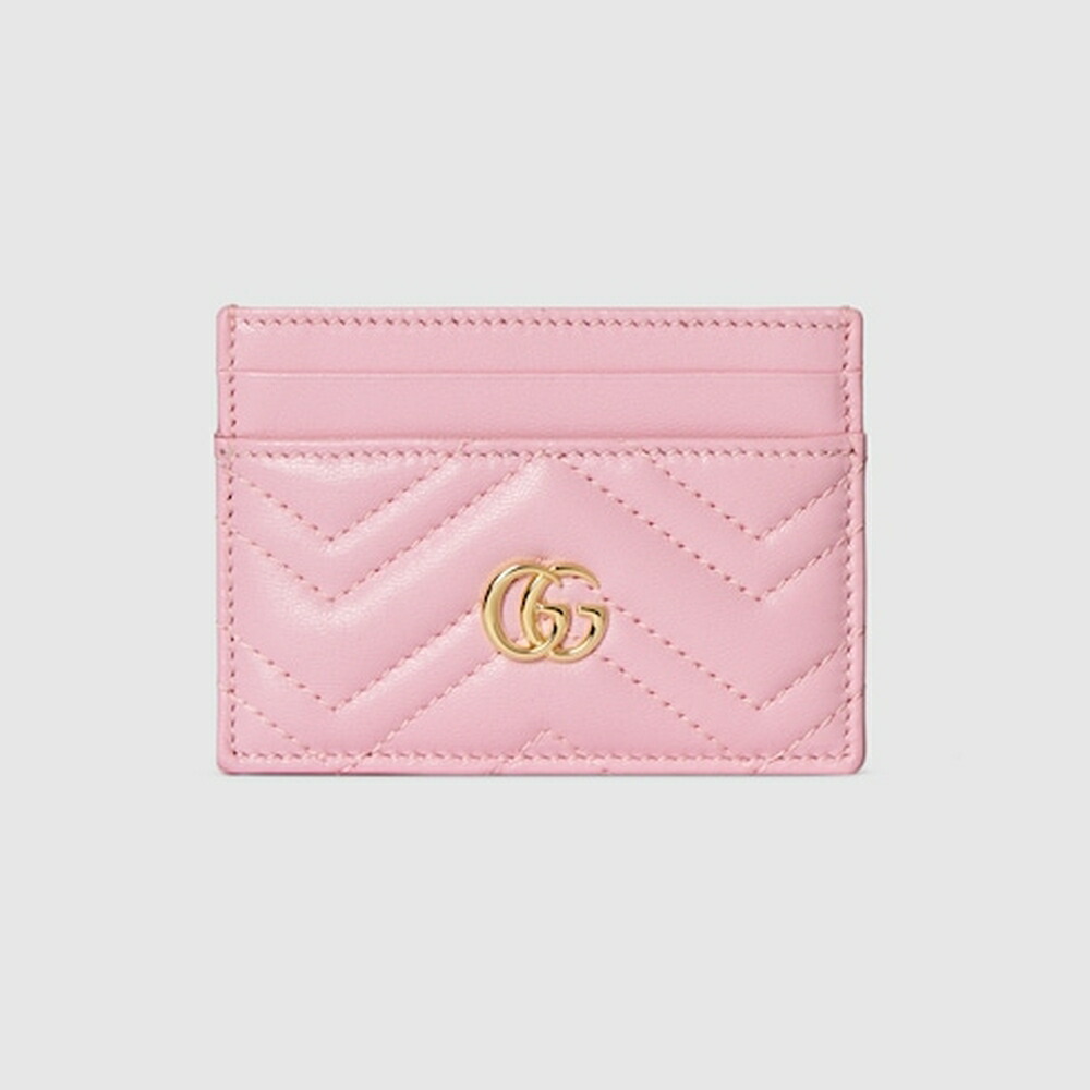 グッチ GUCCI レディース GGマーモント 歌留多容れもの【ライトピンクレザー 】【貨物輸送無料】【定まり品】
