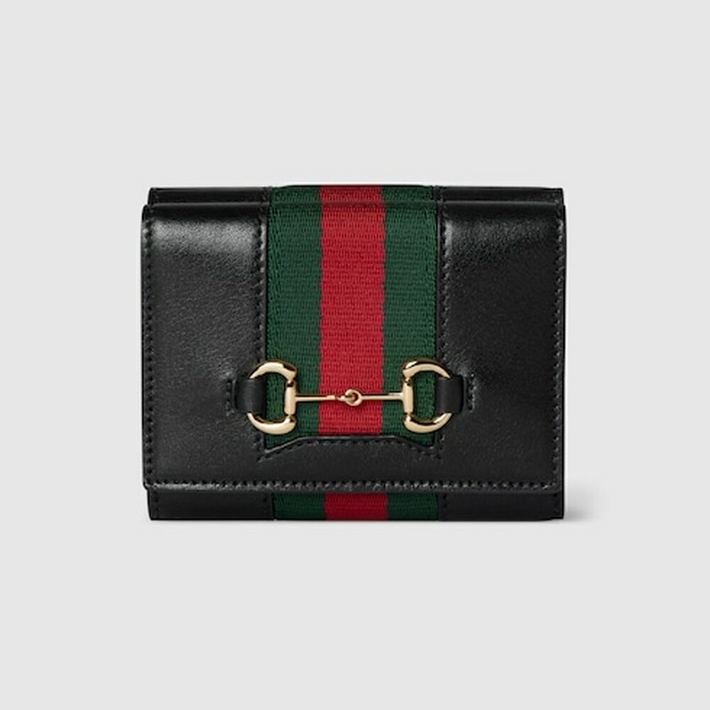 グッチ GUCCI レディース グッチ ホースビット ウェブ スモール 三つ折りウォレット 財布【送料無料】【正規品】