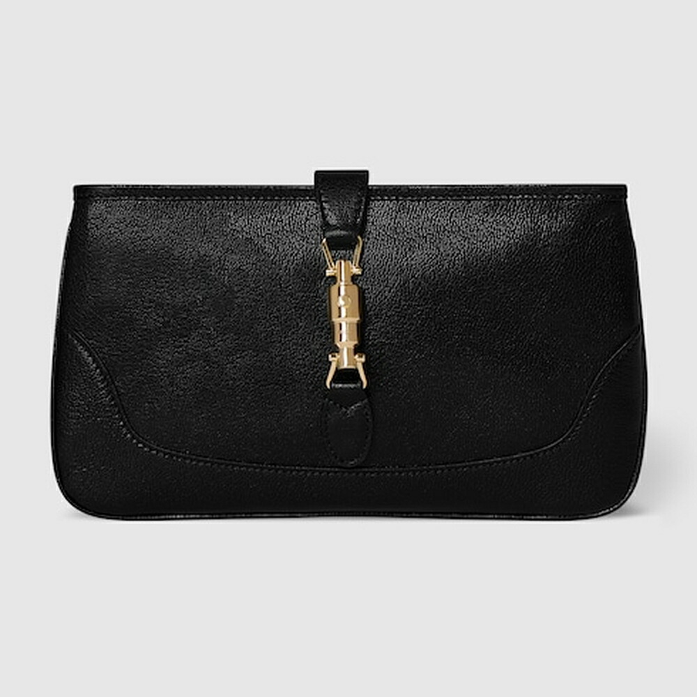 グッチ GUCCI レディース グッチ ジャッキー スモール 合切袋【黒いこと なめし革 】【貨物輸送無料】【定め事品】
