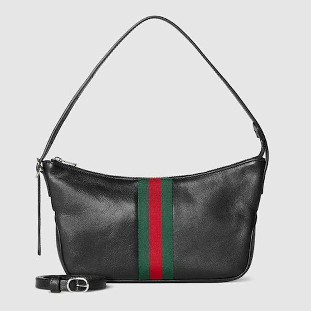 グッチ GUCCI レディース ルネッタ スモール クロスボディバッグ【黒いこと なめし革 】【貨物輸送無料】【定まり品】