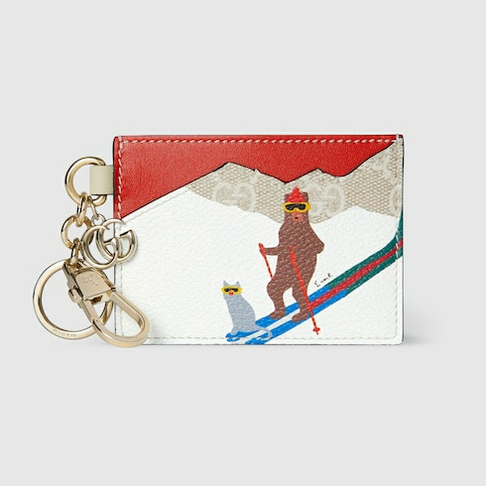 グッチ GUCCI レディース プリント GG カードケース【送料無料】【正規品】