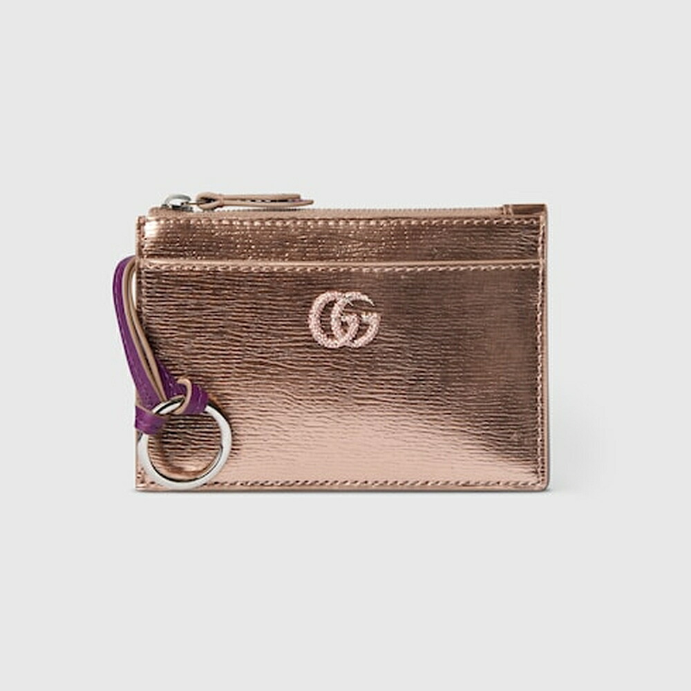 グッチ GUCCI レディース ダブルG ジップ 手当たり合切袋【ブロンズ 専売特許なめし革 】【貨物輸送無料】【定め事品】