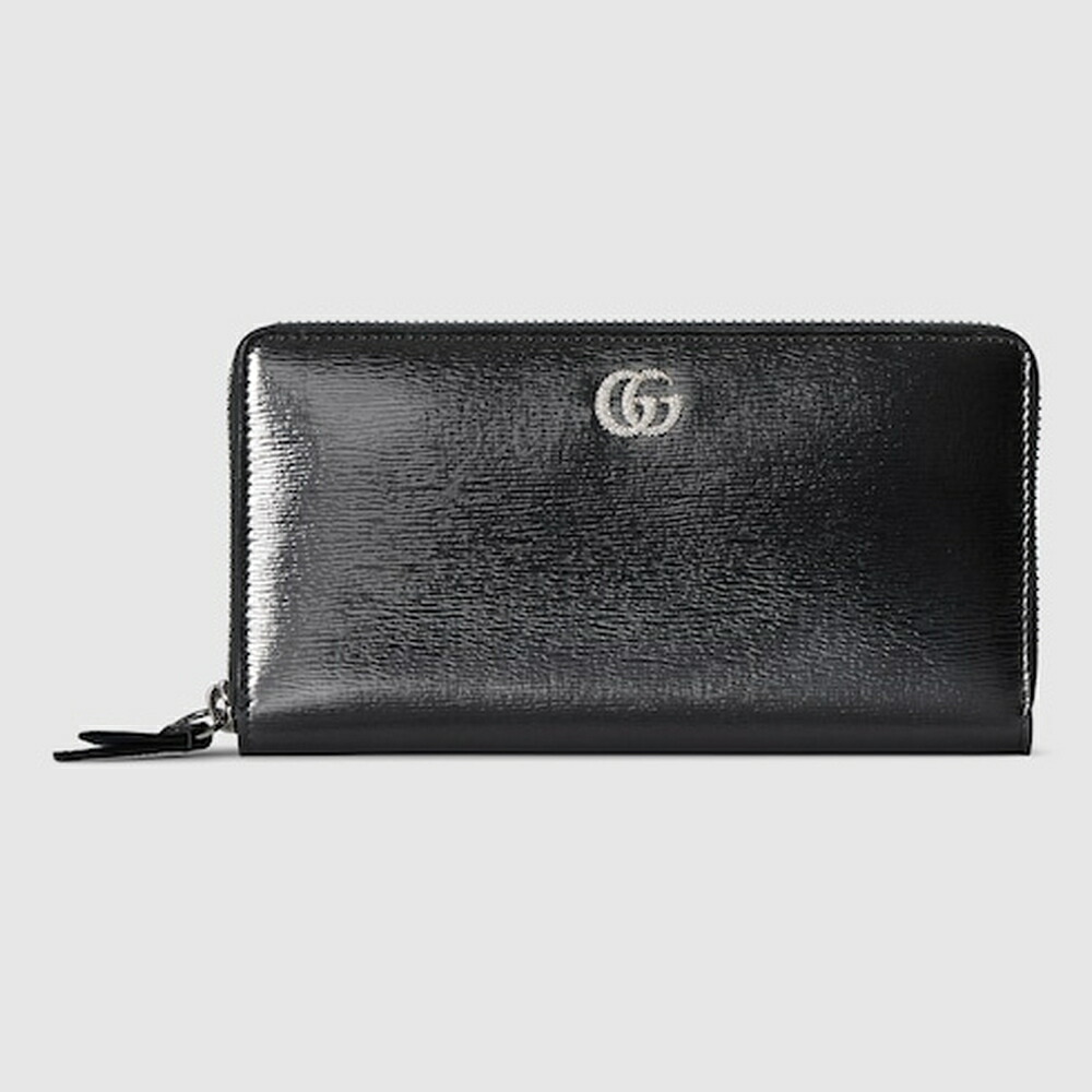 グッチ GUCCI レディース ダブルG バイ色つや ジップアラウンドウォレット 金入れ【しろがね色 専売特許なめし革 】【貨物輸送無料】【定め事品】