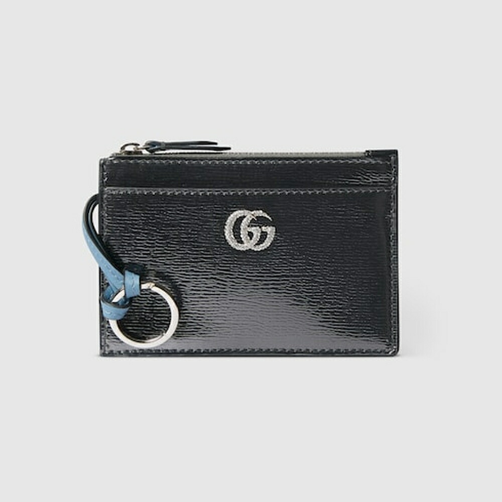 グッチ GUCCI レディース ダブルG ジップ 手当たり合切袋【しろがね色 専売特許なめし革 】【貨物輸送無料】【定め事品】