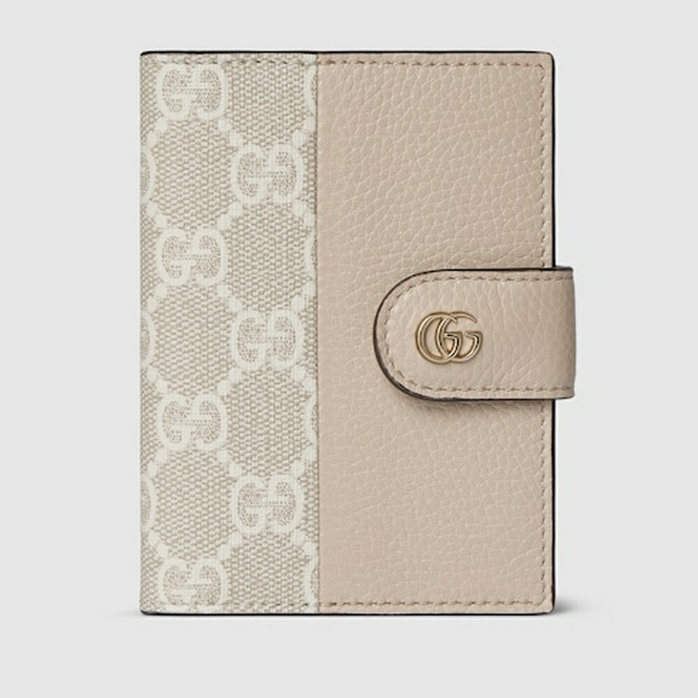 グッチ GUCCI レディース ダブルG バイ色つや 歌留多容れもの【点火装置さくら色 なめし革 】【貨物輸送無料】【定め事品】