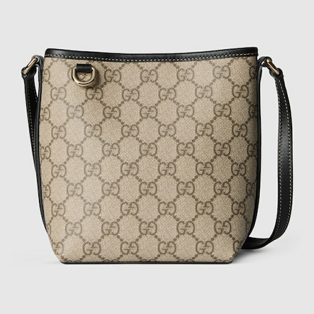 グッチ GUCCI レディース GG象徴 ナノ 井戸釣瓶御徒面子【ベージュ＆うす暗い赤銅色 織り地 】【貨物輸送無料】【置き目品】