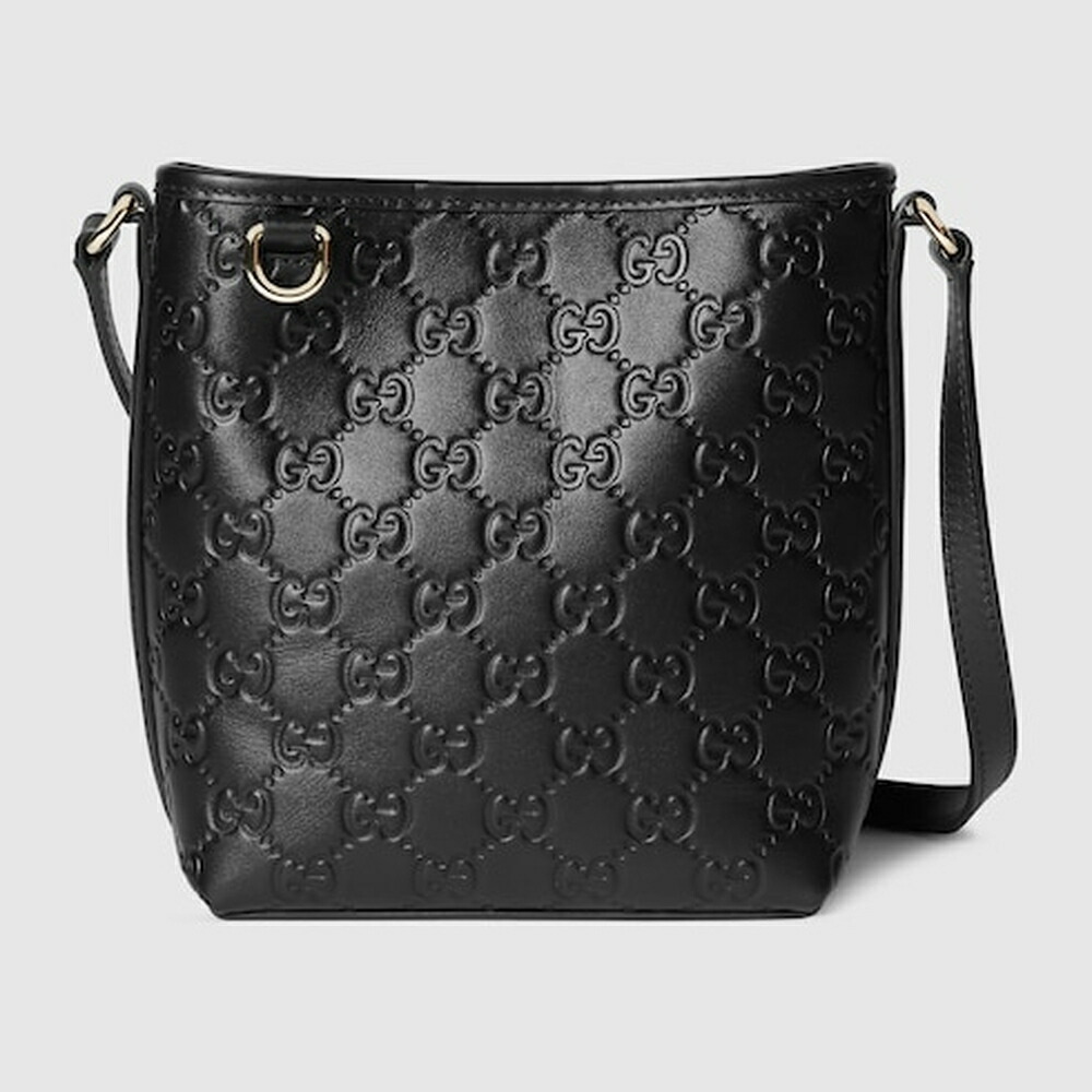グッチ GUCCI レディース GG象徴 ナノ 井戸釣瓶御徒面子【黒いこと GGなめし革 】【貨物輸送無料】【置き目品】