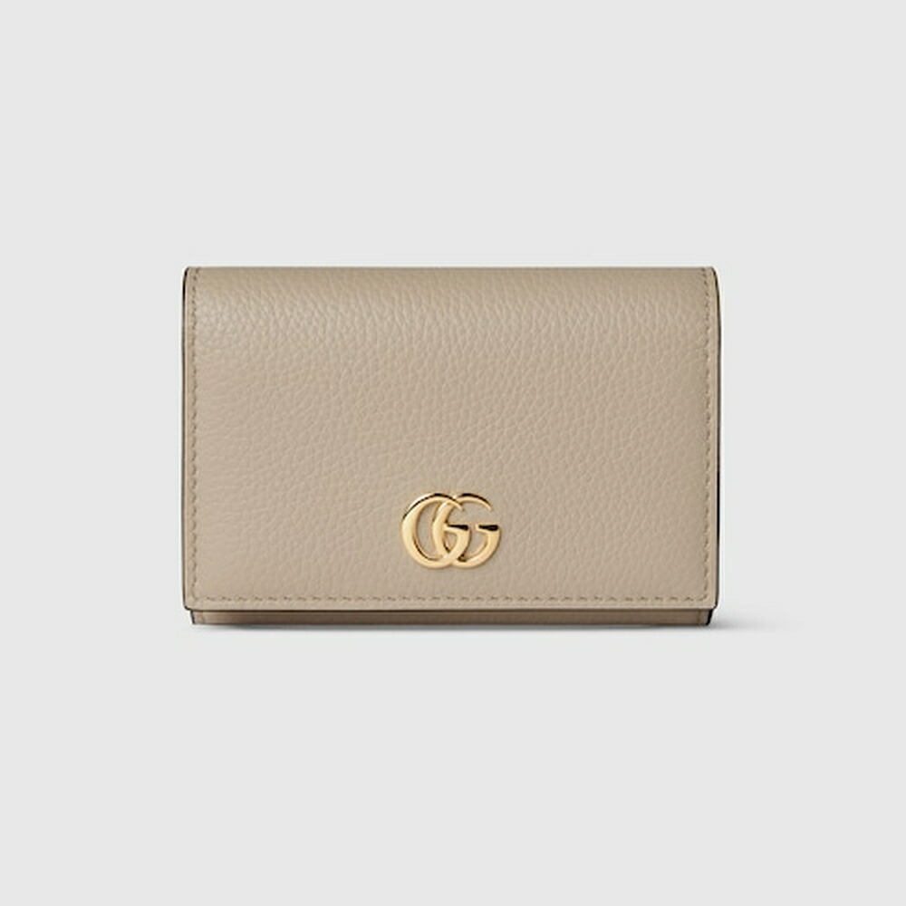 グッチ GUCCI レディース ダブルG バイ色合い 歌留多容れもの【ベージュ＆オレンジ色 なめし革 】【貨物輸送無料】【定まり品】