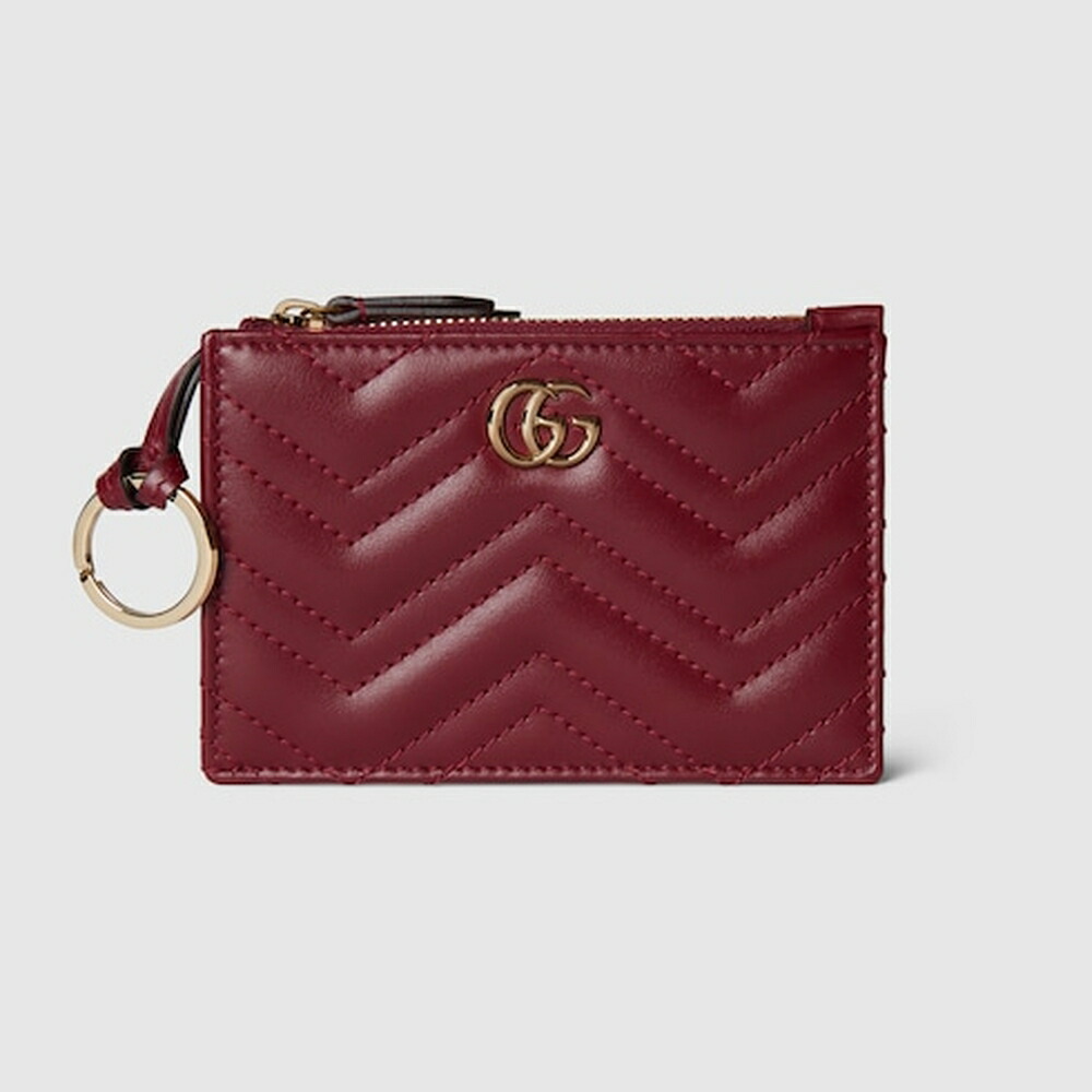 グッチ GUCCI レディース ダブルG キーケース【グッチ ロッソ アンコーラ（深い赤）レザー 】【送料無料】【正規品】