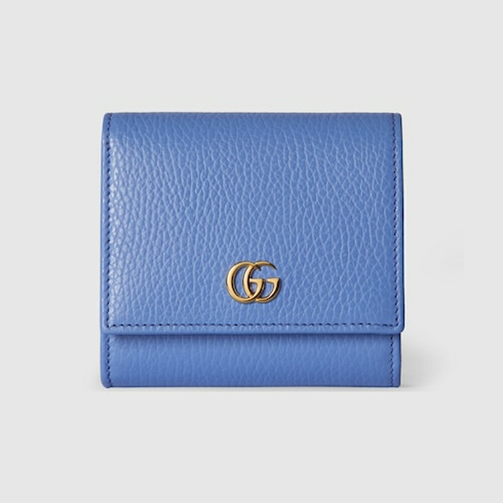 グッチ GUCCI レディース ダブルG バイカラー スモールウォレット 財布【ライトパープル レザー 】【送料無料】【正規品】