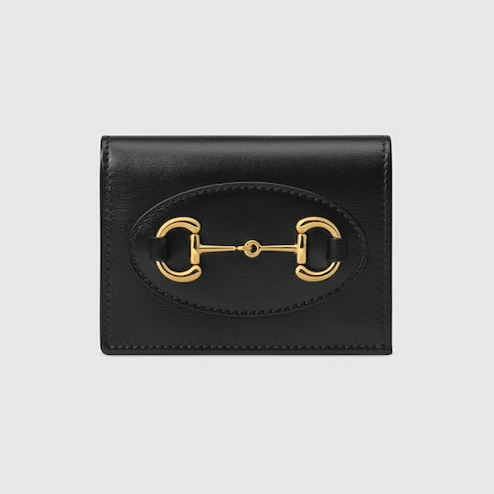グッチ GUCCI レディース グッチ ホースビット 1955 カードケース ウォレット 財布 【ブラック レザー 】【送料無料】【正規品】 58,020円