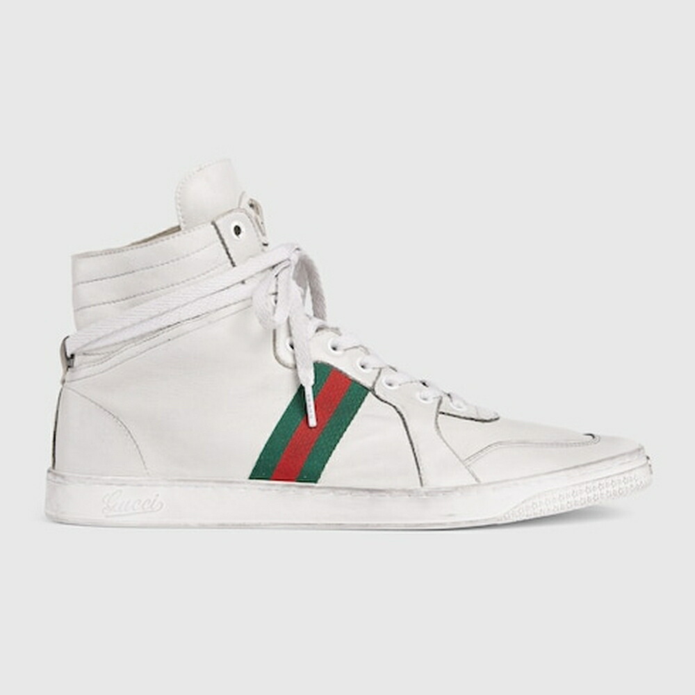 グッチ GUCCI メンズ ストレッチ ハイトップスニーカー【送料無料】【正規品】